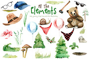The Little Bear Watercolor Set, an Animal Illustration by Tinydew (Thumbnail 8 of 8)