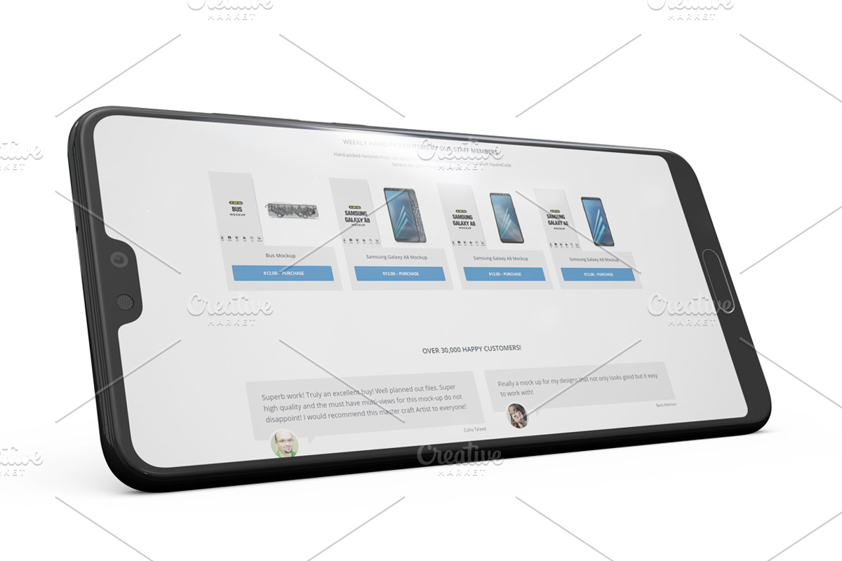 Huawei P20 Pro App Mockup Vol2, an Android Mockup by PixelMockup (Photo 13 of 17)