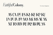 Faithful Colony - Elegant Serif, a Serif Font by creativemedialab (Thumbnail 5 of 13)