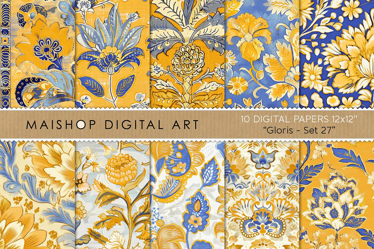 Celestial Garden Botanical Ephemera, a Pattern Graphic by Maishop (Photo 1 of 8)