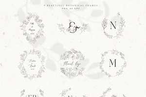 Botanical Alphabet & Monograms.