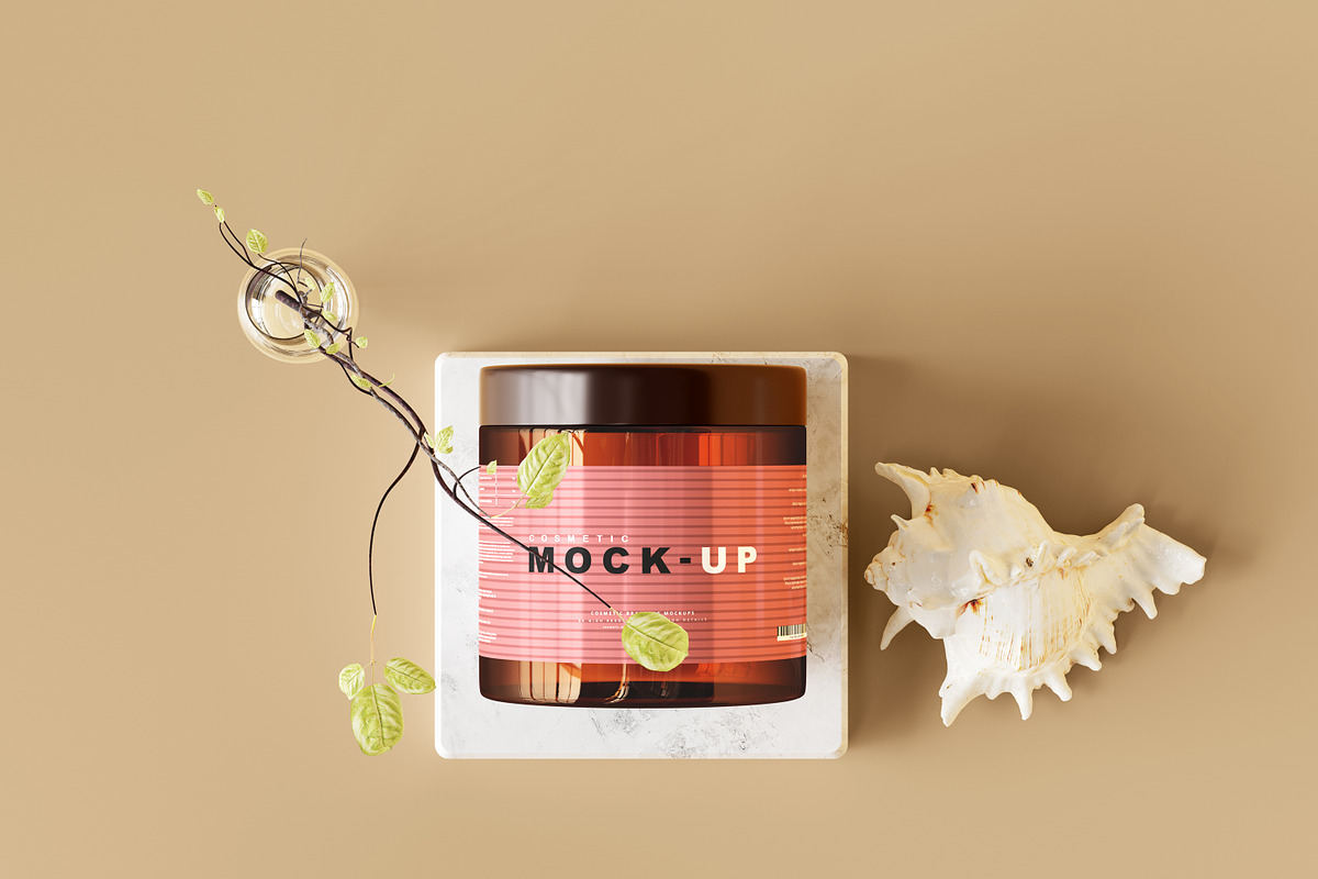 250+ Cosmetic Branding Mockup Bundle, a Cups & Container Mockup by pmvch (Photo 35 of 273)