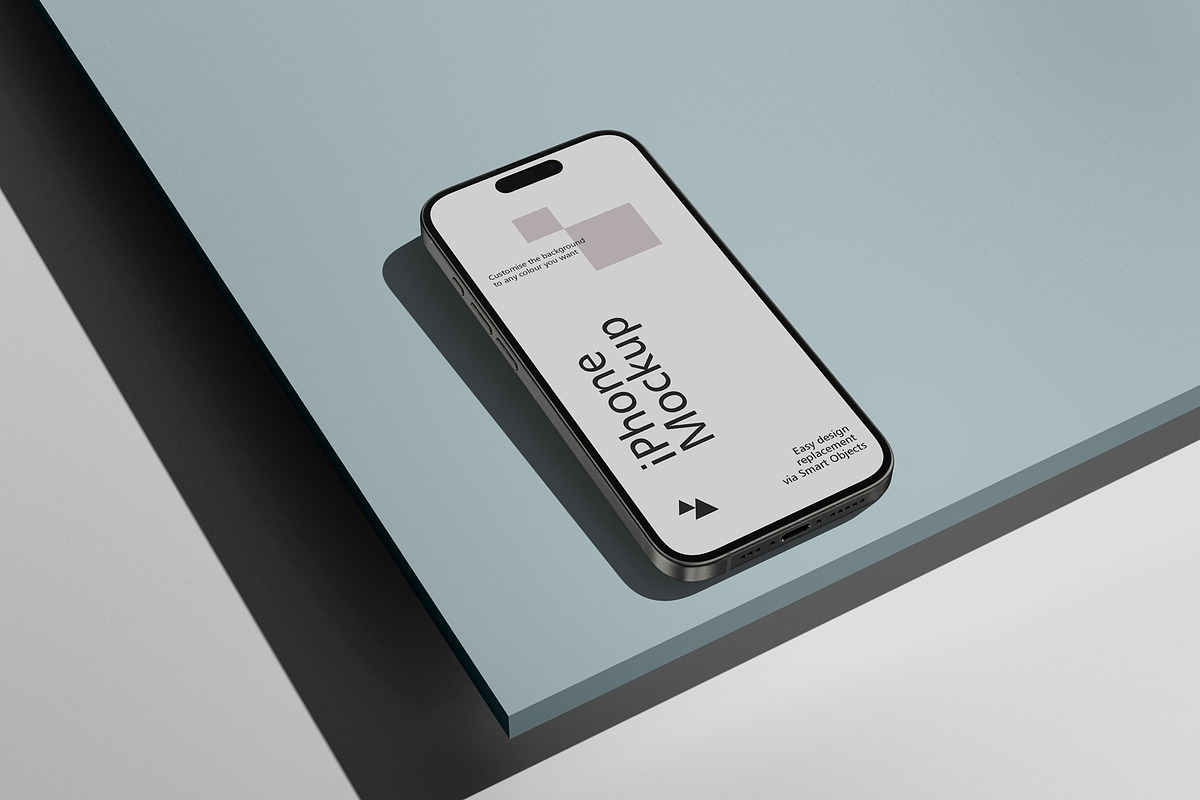 iPhone Pro Mockup, an iPhone Mockup by Tahtagraphic (Photo 1 of 5)