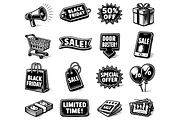 Black Friday Sale Promotion Icons, an Object Graphic by RT Studio (Thumbnail 2 of 4)