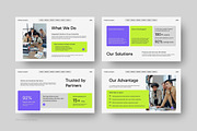 Lime Purple Corporate Profile Deck, a Presentation Template by FIBRINOSÄ (Thumbnail 3 of 6)