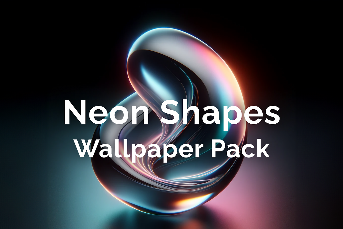 Neon Shapes Wallpapers 6K, a Wallpaper Graphic by Dev7studios (Photo 1 of 2)