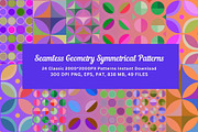 24 seamless geometry symmetrical, a Pattern Graphic by ARTOZEN DIGITAL (Thumbnail 1 of 18)