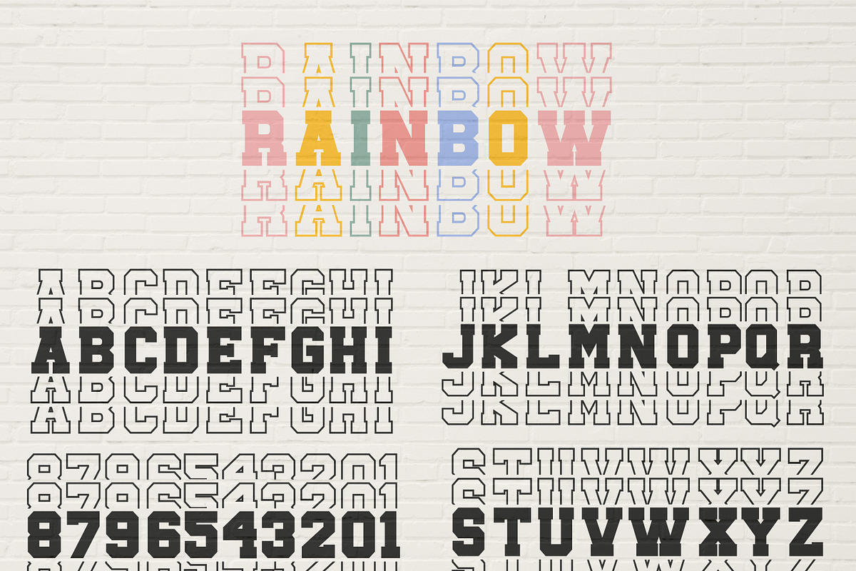 College Font- Sporty Design, a Slab Serif Font by MaxArt Foundry (Photo 8 of 9)