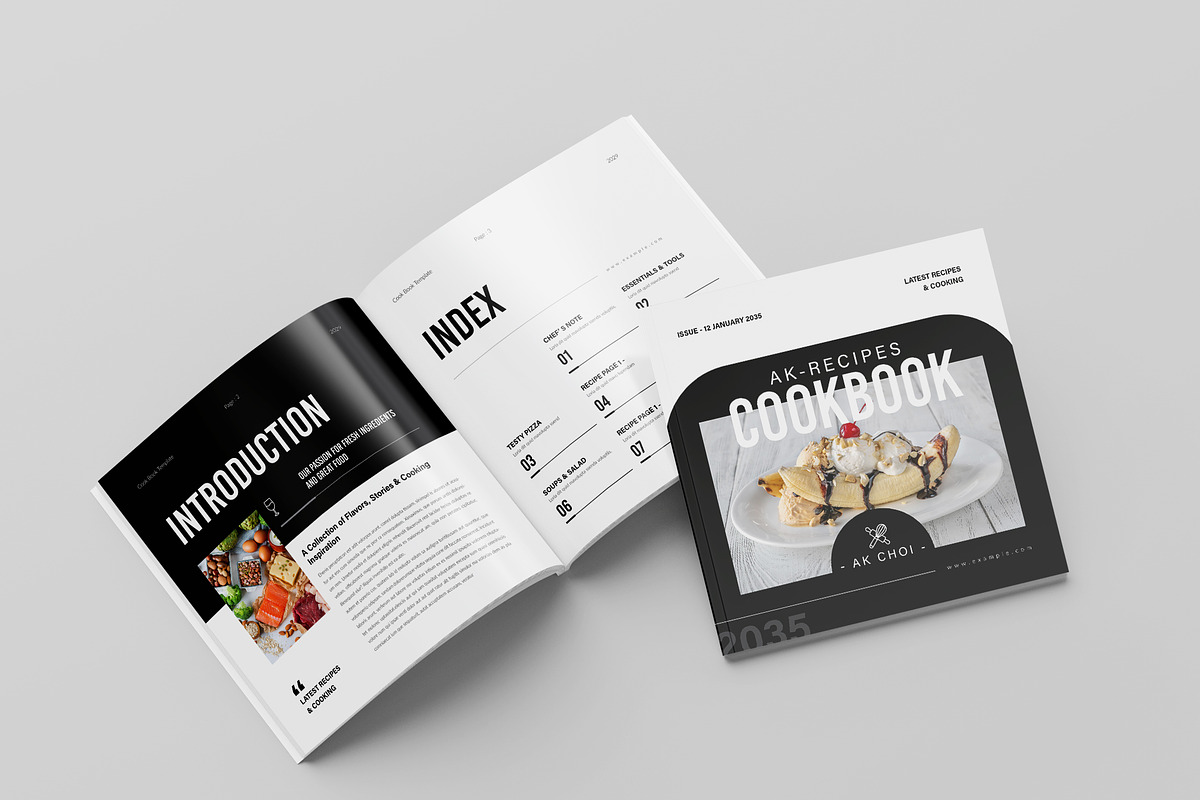 Cookbook Template | Square, a Brochure Template by Spark_Creative (Photo 3 of 13)