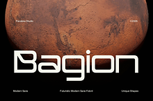 Bagion - Futuristic Tech Font
