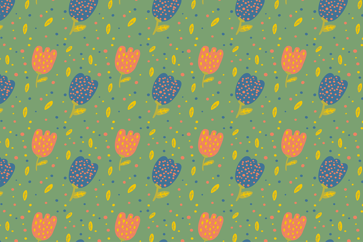 Spring herbarium, a Pattern Graphic by Kotozoid (Photo 2 of 7)