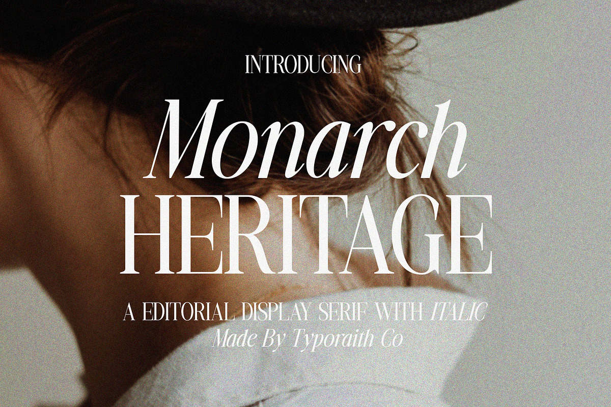 Monarch Heritage | Nostalgic Serif, a Serif Font by Typoraith Co (Photo 1 of 15)