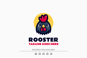 Rooster Simple Mascot Logo, a Branding & Logo Template by Artnivora.Std