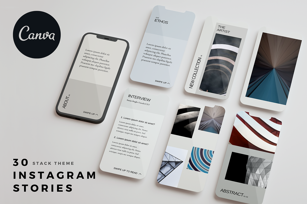 STACK Theme | 30 Canva IG Stories, a Templates & Theme by OEN Design (Photo 1 of 12)