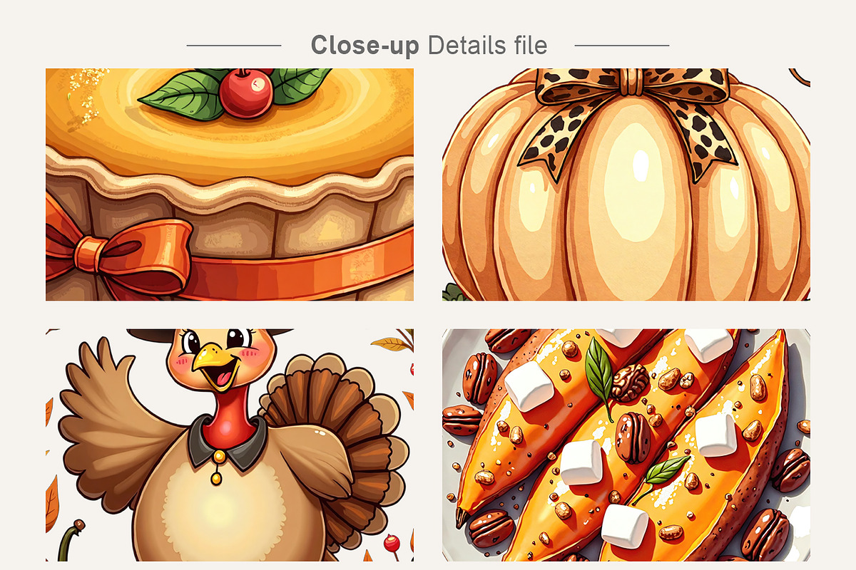 Watercolor Thanksgiving Clipart, an Illustration by Artnoy (Photo 4 of 8)