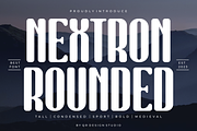 Nextron Rounded, a Sans Serif Font by QR Design Studio (Thumbnail 1 of 7)