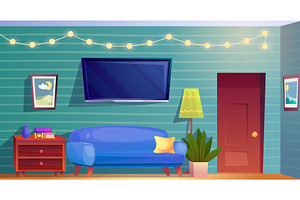 Living room interior. Comfortable, an Object Illustration by Stock-Smart-Start