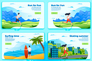 Summer Web Set, Sites and Banners, a Healthcare Illustration by Tashal (Thumbnail 4 of 6)