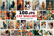 Cat Wall Art Prints Set, Cat Posters, an Animal Photo by Chipshpow Graphics (Thumbnail 1 of 7)