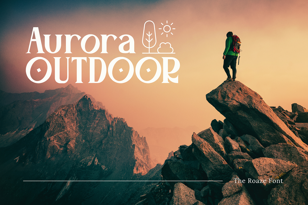 Roaze - Vintage Logo Font, a Serif Font by Illushvara Design (Photo 3 of 11)
