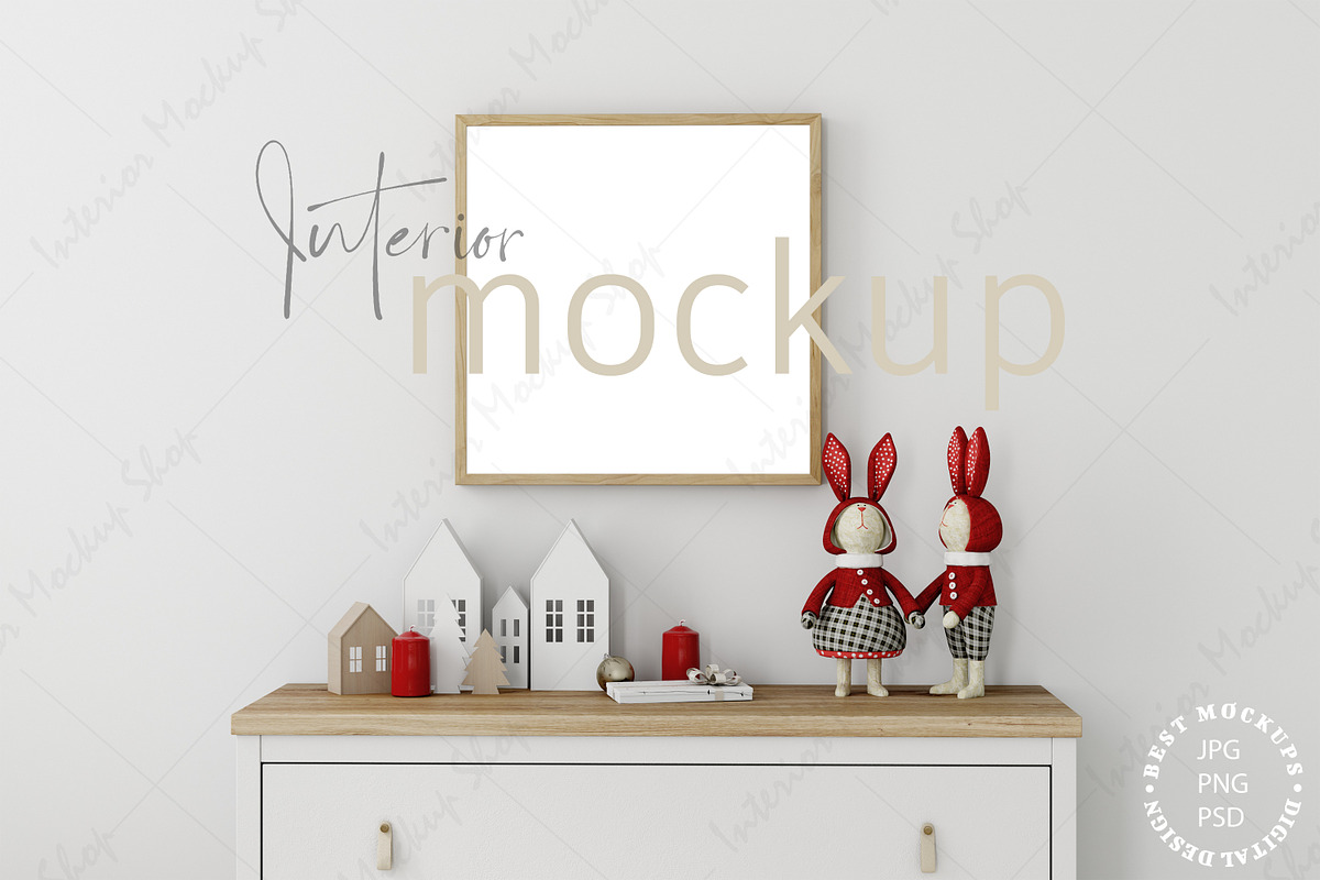 Christmas Frame Mockup PSD JPG PNG, a Mockup by Mockup Shop (Photo 1 of 2)