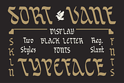 SFC SORTVANE, a Blackletter Font by Skilline Supply Co. (Thumbnail 1 of 8)