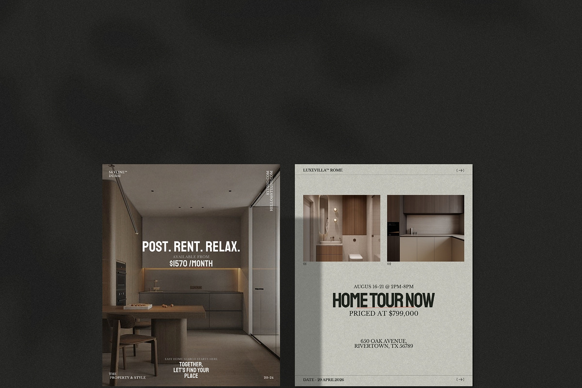 Modern Real Estate Instagram Bundle, a Social Media Template by The Aesthetic Studio (Photo 7 of 10)