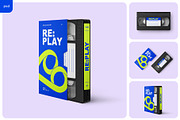 VHS Video Cassette Mockup Set, a Packaging Mockup by Country4k (Thumbnail 1 of 4)