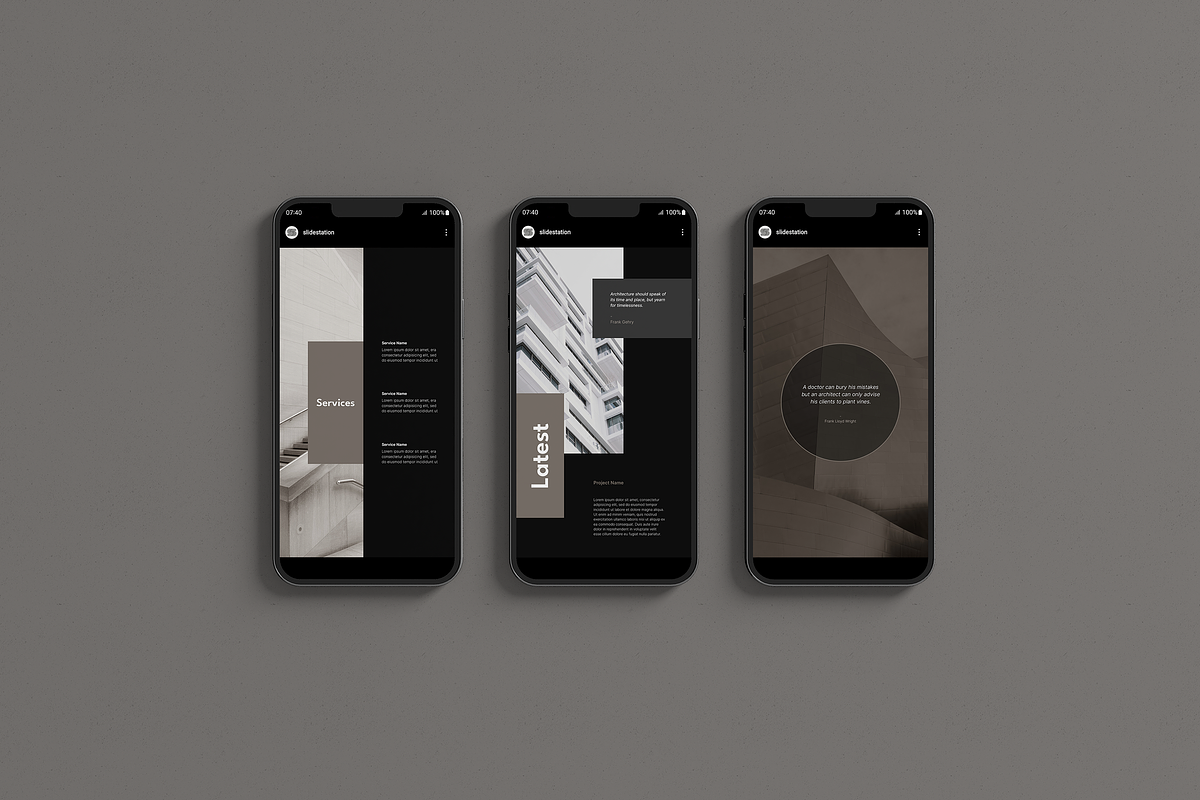 Corvus Architecture Instagram Pack, a Social Media Template by SlideStation (Photo 7 of 10)