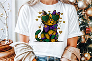 Mardi Gras Cute Kitty Clipart, an Illustration by Sublimation Artist (Thumbnail 5 of 6)