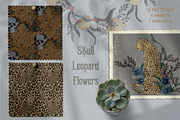 Skull Leopard Flowers, a Texture Illustration by LanaDzi (Thumbnail 3 of 13)