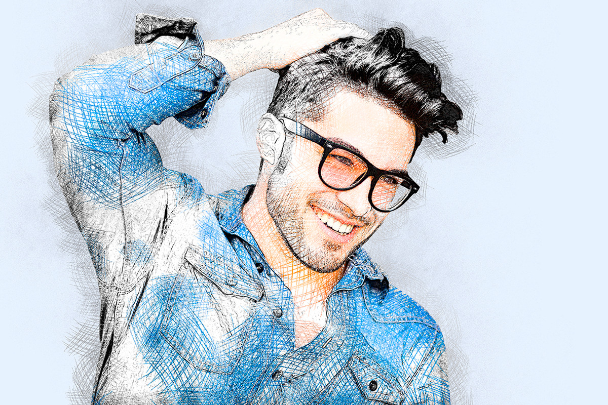Pencil Sketch Photoshop Action, an Action Add-On by Grishka89 (Photo 2 of 6)