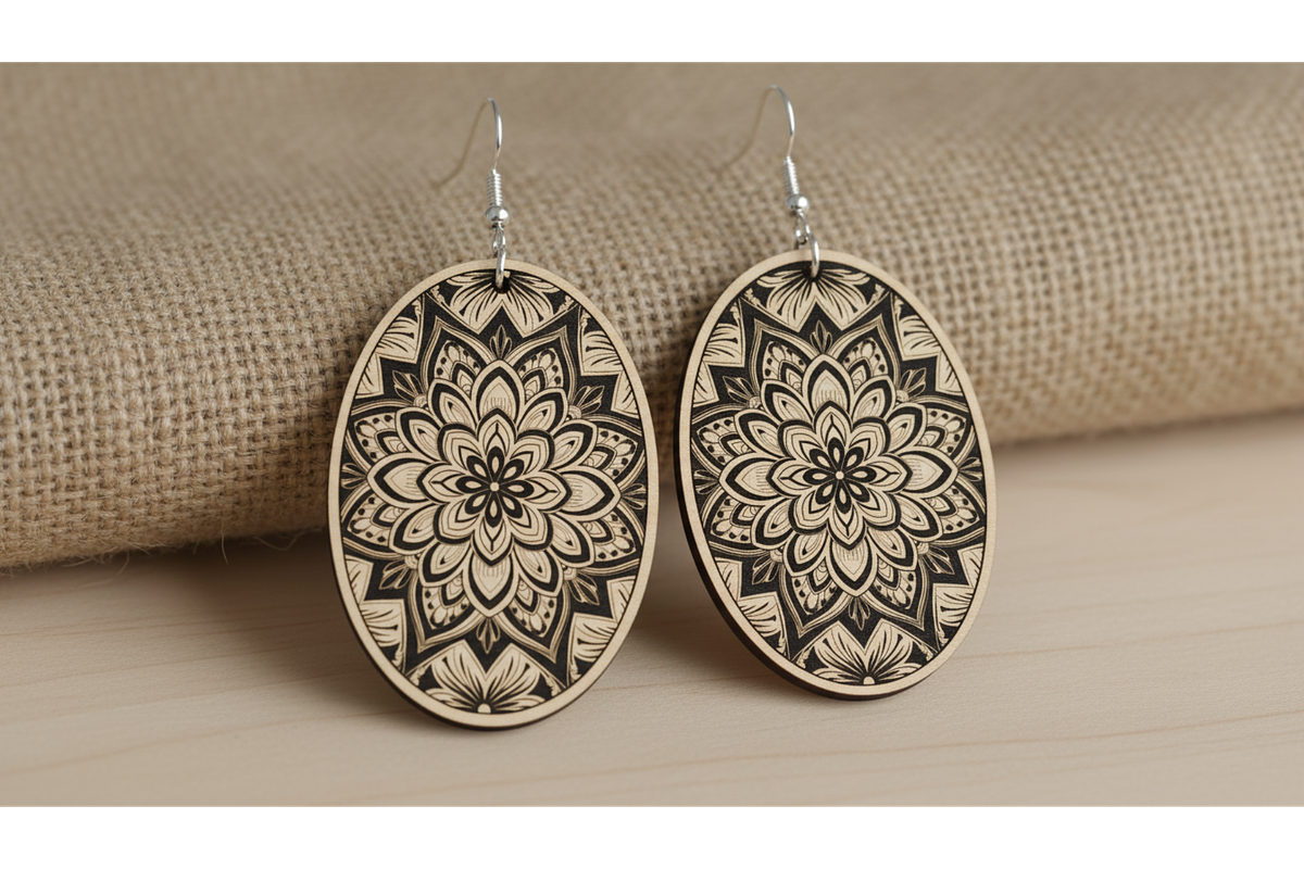 Garden Bloom Earring Set, a Graphic by hafijul (Photo 10 of 11)