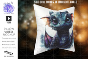 Animated Pillow Video Mockup, a Household Mockup by StyledProductMockups (Thumbnail 11 of 15)
