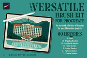 Versatile Brush Kit for Procreate, a Brush Add-On by Brian Ritter Design (Thumbnail 1 of 7)