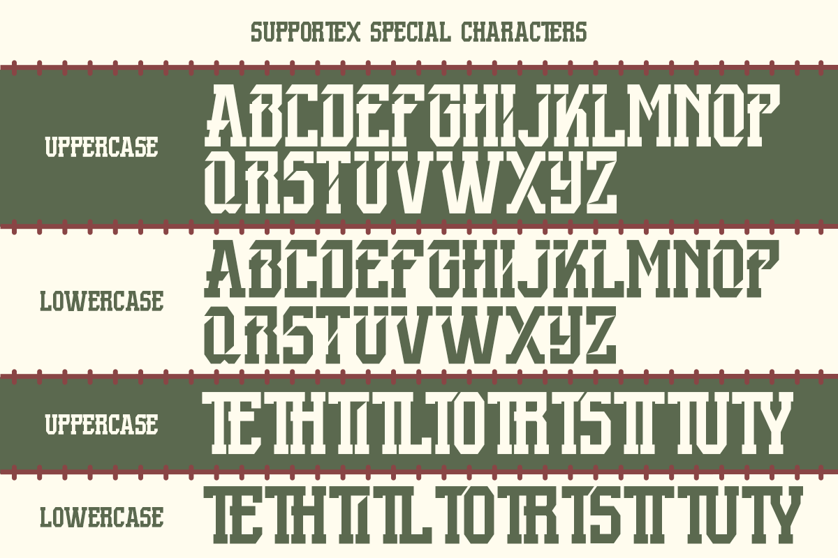 Supportex - Slab Baseball Font, a Slab Serif Font by Pandeka Studio (Photo 6 of 12)