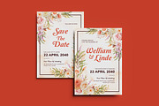 Marijose Wedding Invitation Template, an Invitation Template by iDoodle Studio (Thumbnail 1 of 4)
