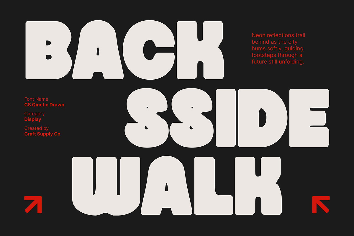 CS Qinetic Drawn, a Sans Serif Font by Craft Supply Co. (Photo 4 of 8)