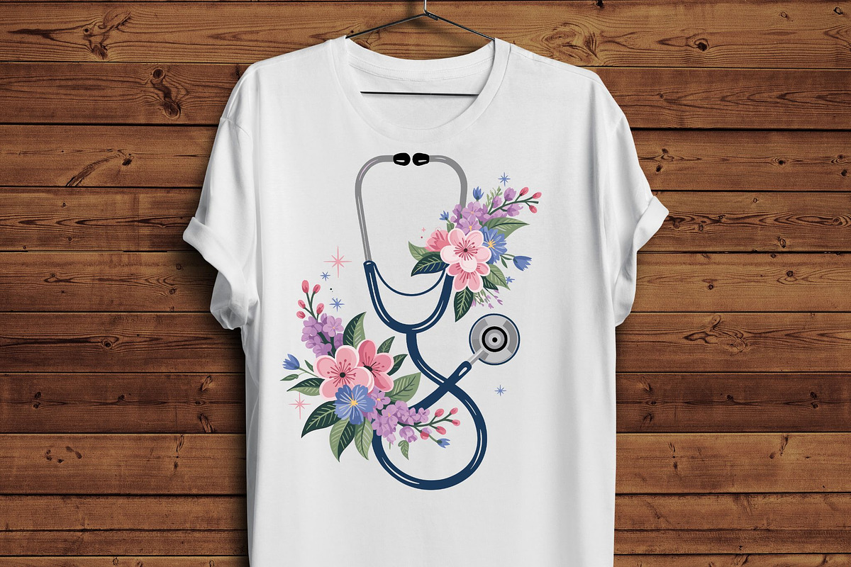 Floral Stethoscope PNG – Medical, an Illustration by iloveTemplate (Photo 4 of 5)
