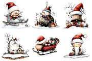 Vintage Old Christmas Clipart Bundle, an Illustration by Daily.Designs (Thumbnail 5 of 5)