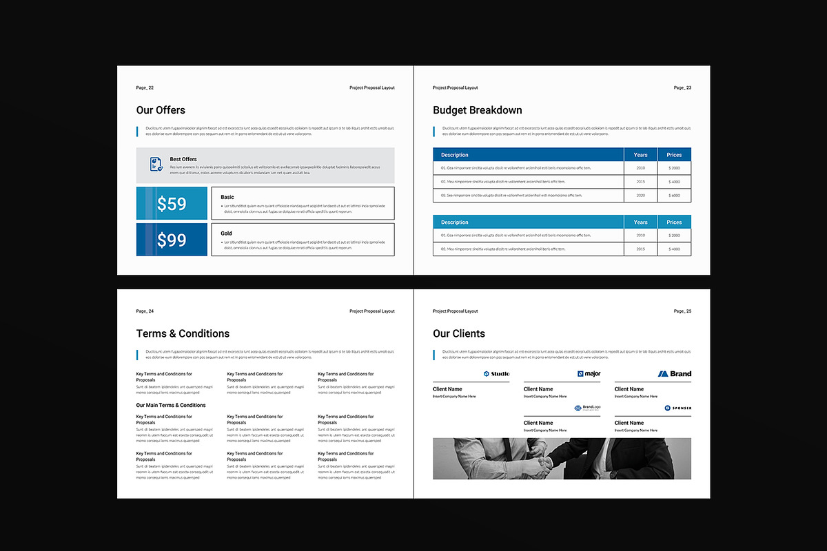 Project Proposal Template Landscape, a Brochure Template by DesignCrest (Photo 9 of 13)