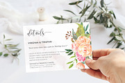 Blush Floral Wedding Invitation Set, an Invitation Template by DesignDevisers (Thumbnail 5 of 15)