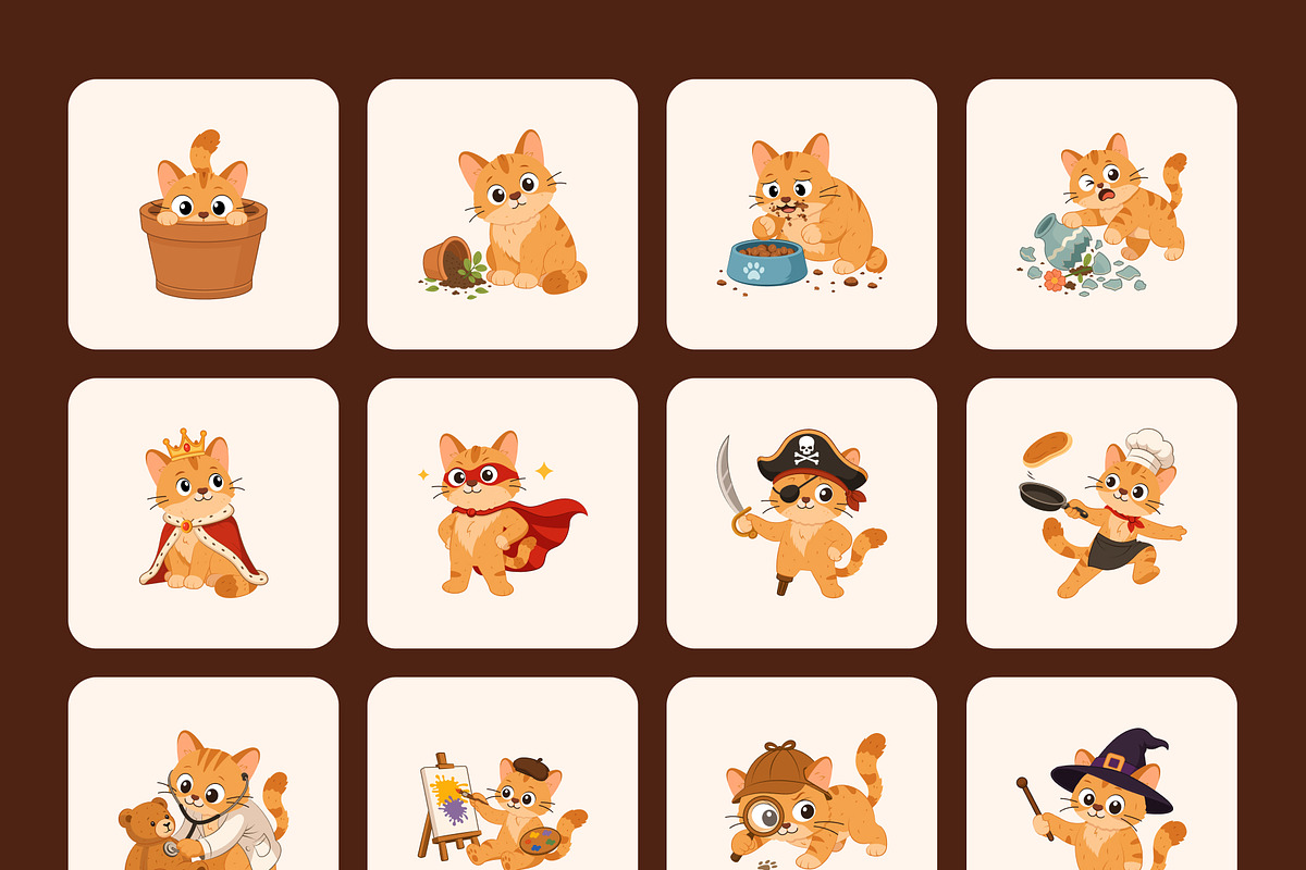 Bundle of Cat Vector Icons, an Emoji Icon by Creative Stall (Photo 10 of 12)