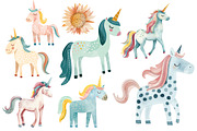 Watercolor Boho Unicorn & Rainbow, an Animal Illustration by Whimsy Brush Studio (Thumbnail 3 of 9)