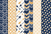 Navy & Gold Glitter Patterns, a Pattern Graphic by Amanda Ilkov (Thumbnail 3 of 3)