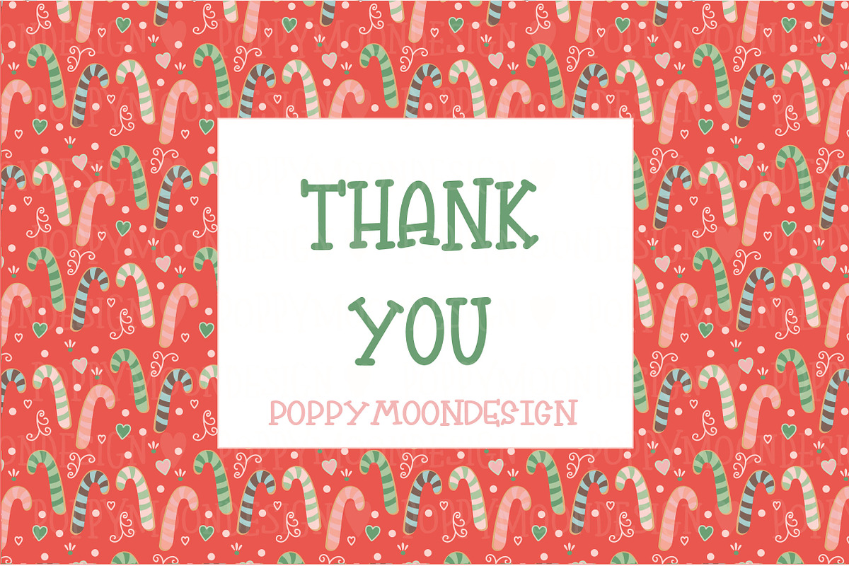 Sweet Holiday paper set, a Graphic by Poppymoondesign (Photo 5 of 5)