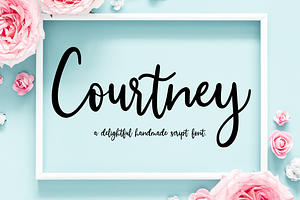 Courtney | Handwritten Script Font
