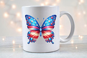 American Butterfly Patriotic Design, an Illustration by Designworld (Thumbnail 7 of 7)