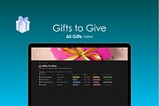 Notion Gift Tracker, an App Template by Ardent Workshop (Thumbnail 3 of 10)