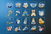Baby Toys & Essentials 3D Icon Pack, an Object 3D Model by Haps Space (Thumbnail 4 of 4)